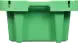 Ящик пластиковый перфорированный, 800x400x225 мм, 72 л, зеленый [211-2]