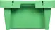 Ящик пластиковый перфорированный, 800x400x225 мм, 72 л, зеленый [211-2]
