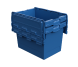 Контейнер пластиковый вкладываемый INSTORE с крышкой LD64, 600х400х420 мм, синий [KV 6442]