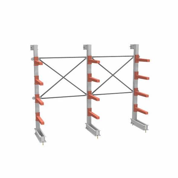 СТ-062 Стеллаж консольный односторонний 4 яруса (с доп.секцией)