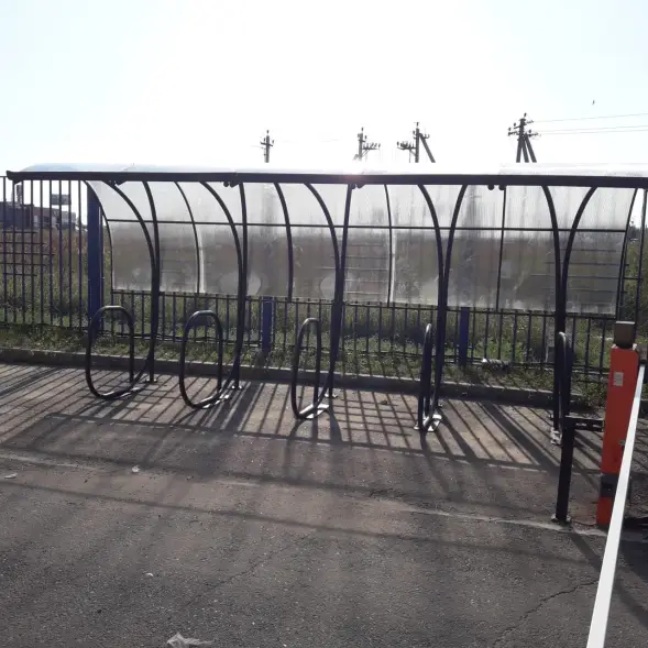 Парковка для колясок и велосипедов с навесом 03