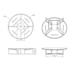 Основание для полного слива F 10000 л под плотность до 1,5 г/см3