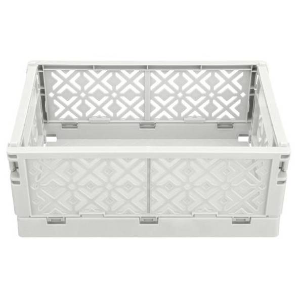 Ящик пластиковый складной ECONOVA Stocky L, 334х250х155 мм, 10.5 л, белый [434297316]