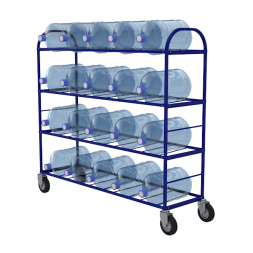 Стеллаж-тележка для 20 бутылей с водой ТСВД-20 [15484]