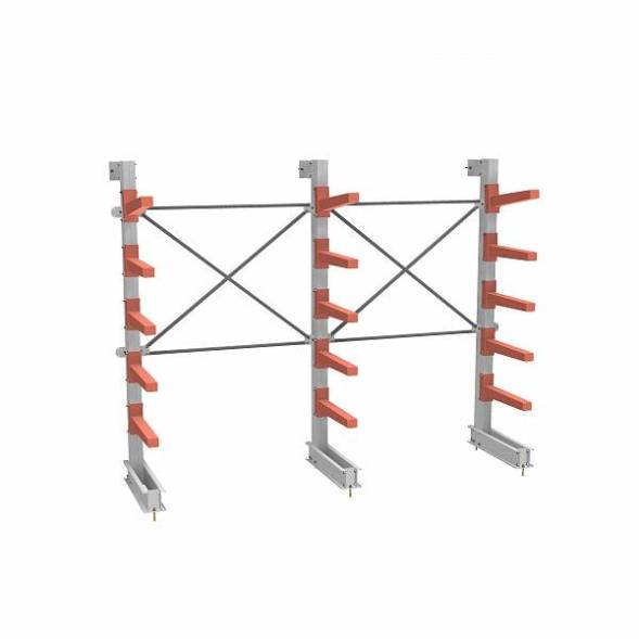 СТ-062 Стеллаж консольный односторонний 5 ярусов (с доп.секцией)