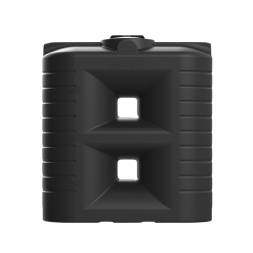 Емкость пластиковая прямоугольная для хранения воды, жидкостей и дизельного топлива, 2000 л, черный [TSN2000S1]