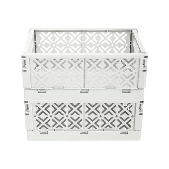 Ящик пластиковый складной ECONOVA Stocky M, 249х167х103 мм, 3.4 л, белый [434297416]