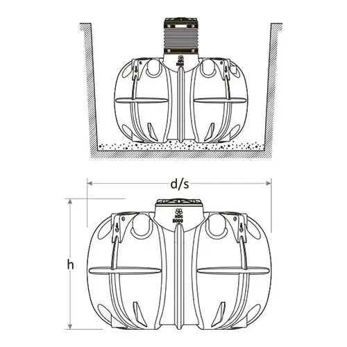 Ёмкость подземная 5000 литров