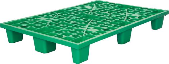 Паллет (поддон) пластиковый перфорированный вкладываемый на 9-х ножках, 1200x800х160 мм, синий [1200800160-02]