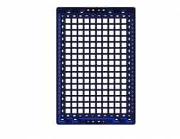 Ящик полимерный перфорированный &quot;Евролоток&quot;, 600х400х150 мм, синий