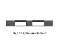 Паллет (поддон) пластиковый усиленный перфорированный на 3-х полозьях, 1200x800x150 мм, серый [02.117.91.PEF.S.Т20X]