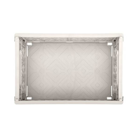 Ящик пластиковый складной ECONOVA Stocky M, 249х167х103 мм, 3.4 л, светло-бежевый [434297434]