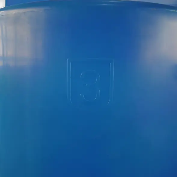 Емкость T 3000л зеленая с откидной крышкой