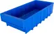 Контейнер полочный пластиковый, 400x185x100 мм, 7.4 л, синий [6003]