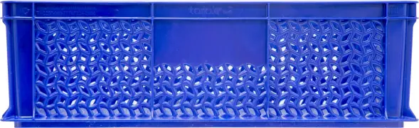 Ящик пластиковый перфорированный, 600x400x180 мм, 35 л, синий [706.01.01 м]