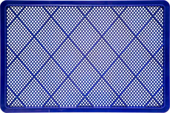 Ящик пластиковый перфорированный, 600x400x180 мм, 35 л, синий [706.01.01 м]