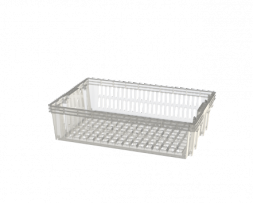 Ящик полимерный перфорированный &quot;Евролоток&quot;, 600х400х150 мм, белый