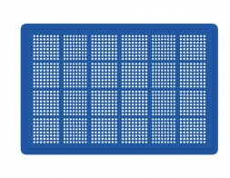 Ящик полимерный для полуфабрикатов перфорированный (600х400х75)