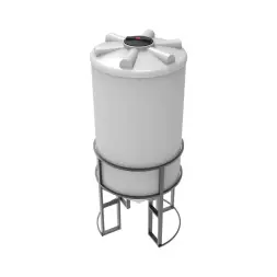 Емкость ФМ 2000 л под плотность до 1,5 г/см3 белая в обрешетке