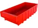 Контейнер полочный пластиковый, 400x185x100 мм, 7.4 л, красный [6003]
