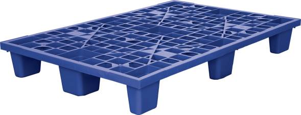 Паллет (поддон) пластиковый перфорированный вкладываемый на 9-х ножках, 1200x800х160 мм, красный [1200800160-02]