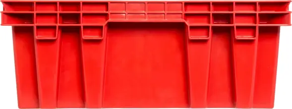 Ящик пластиковый перфорированный, 600x400x152 мм, 27 л, красный [403]