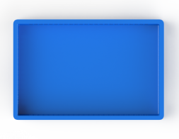 Ящик полимерный для полуфабрикатов перфорированные стенки сплошное дно (600х400х75)