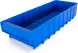 Контейнер полочный пластиковый, 500x185x100 мм, 9.25 л, синий [6004]
