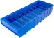 Контейнер полочный пластиковый, 500x185x100 мм, 9.25 л, синий [6004]
