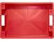 Ящик пластиковый со сплошными стенками и дном, 600х400х150 мм, красный [225-1]