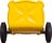 Пластиковый мусорный контейнер с крышкой, 120л, на колёсах, цвет: жёлтый