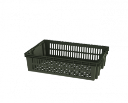 Ящик полимерный перфорированный &quot;Евролоток&quot;, 600х400х150 мм, зеленый