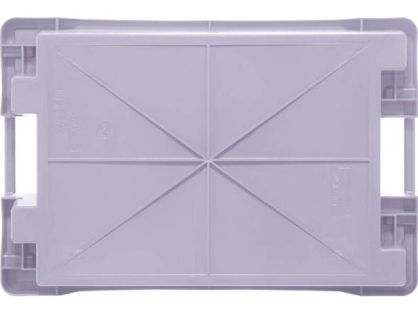 Ящик пластиковый со сплошными стенками и дном, 600х400х150 мм, серый [225-1]