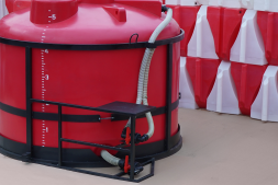 Комплект ПОЛНОГО слива с заправочным модулем и площадкой для мотопомпы G2 на одну емкость TRF