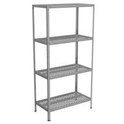 Стеллаж перфорированный из нержавеющей стали 2000x1000x500 [13993]