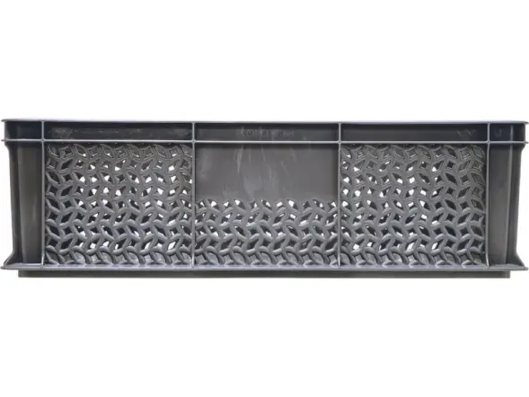 Ящик пластиковый сплошной, 600x400x180 мм, 35 л, серый [706.02.02]