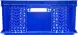 Ящик пластиковый перфорированный, 600×400×180 мм, 35 л, синий [706.01.01 м]