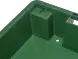 Ящик пластиковый со сплошными стенками и дном, 600х400х150 мм, зеленый [225]
