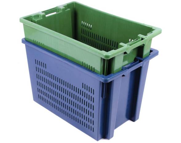 Пластиковый ящик 600х400х400 с перфорированными стенками