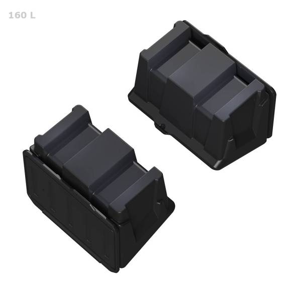 Ящик для ветоши 160 литров черный