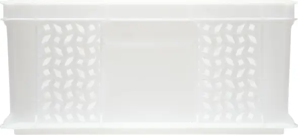 Ящик пластиковый перфорированный, 600×400×180 мм, 35 л, белый [706.01.02 м]