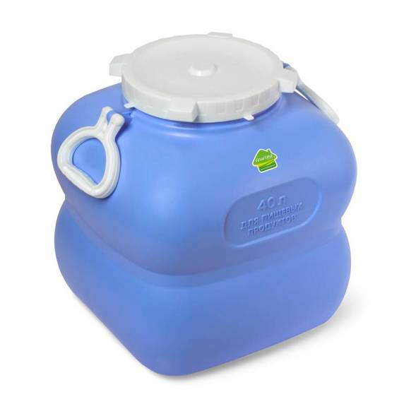 Фляга (бидон) пластиковая для пищевых продуктов Martika Гранде, 40 л, фиолетовый [С910ФИЛ]