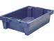 Ящик пластиковый со сплошными стенками и дном, 600х400х150 мм, синий [225]