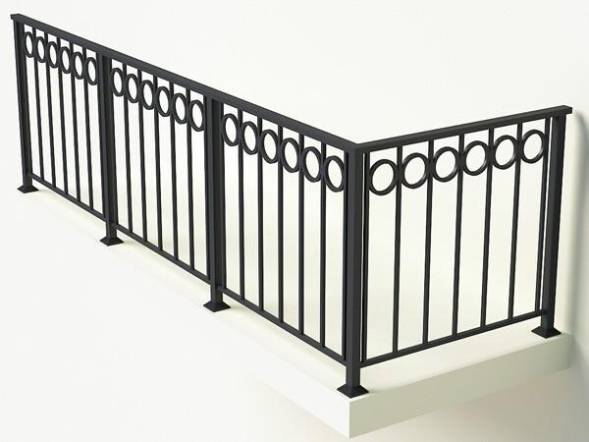 Металлическое балконное ограждение БО-5, 1 пог. м.