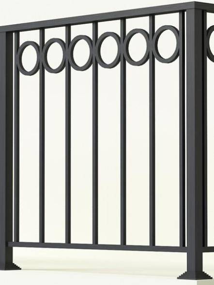 Металлическое балконное ограждение БО-5, 1 пог. м.