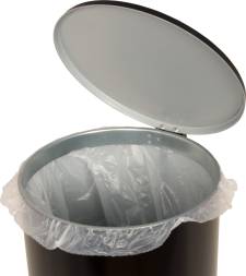 Урна мусорная с педалью, 30 литров, черный