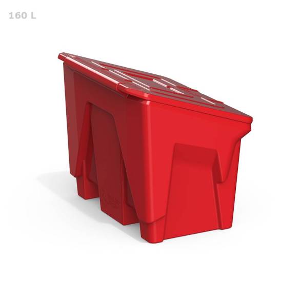 Ящик для соли, реагентов 160 литров, красный