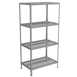 Стеллаж перфорированный из нержавеющей стали 2000x1000x600 [13997]