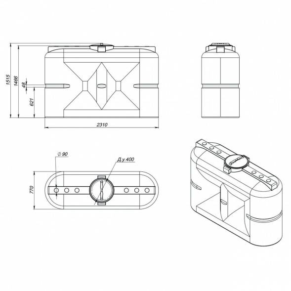 Емкость S 2000 л