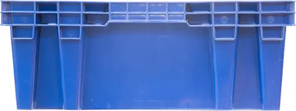 Ящик пластиковый перфорированный, 600x400x152 мм, 27 л, синий, [403-2]